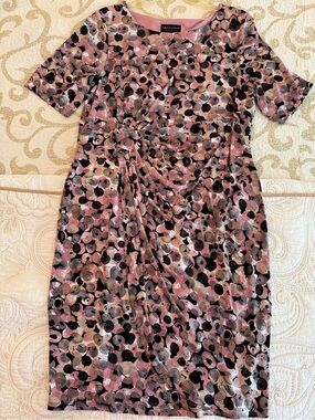 Faux Wrap Front Summer Dress 14W from Belks